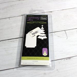 Couture Creations Christmas Tree Gift Tag Metal Cutting Die Cut Craft Set